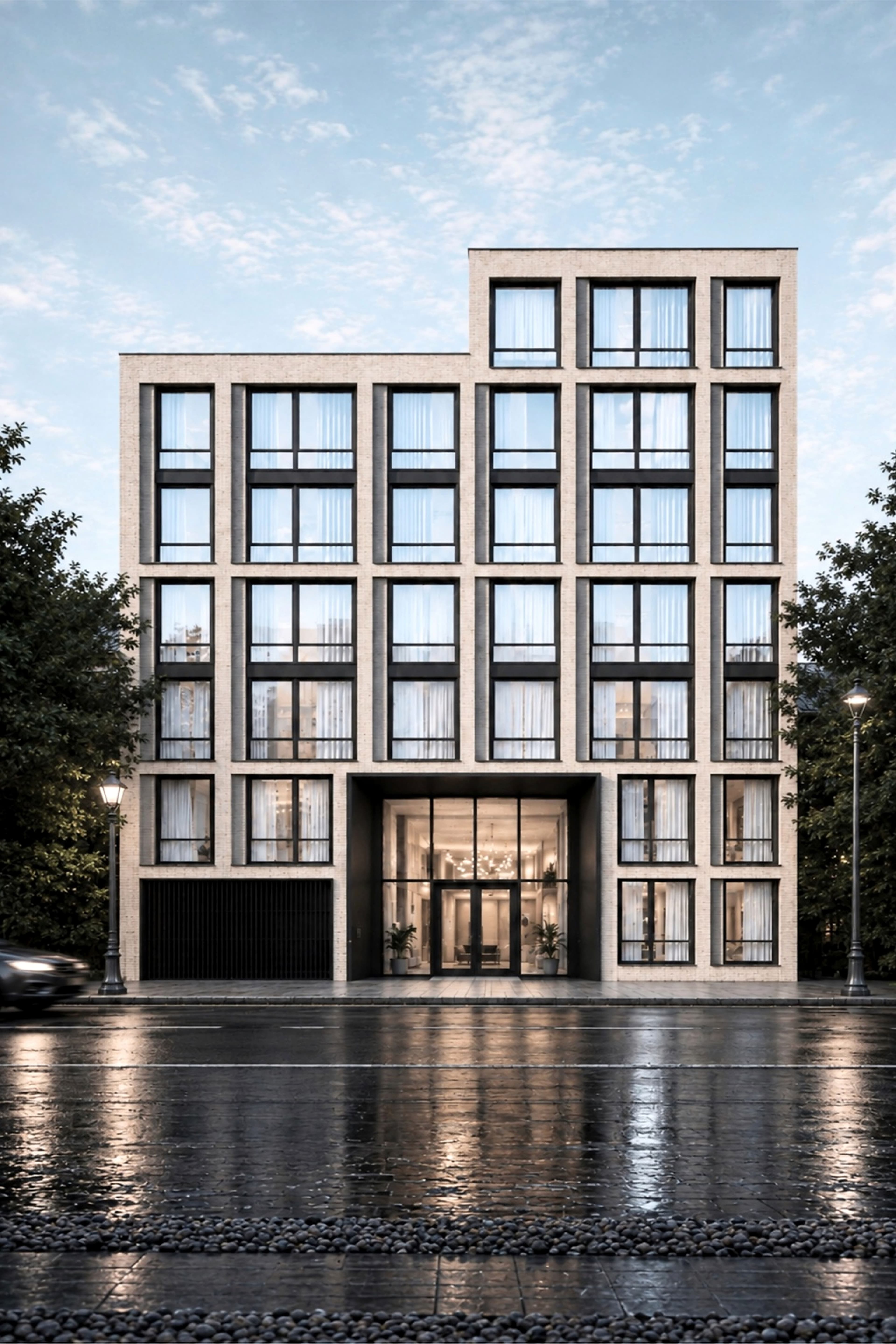The Parisian facade rendering